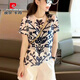 皮尔卡丹（pierre cardin）网红运动套装女2025夏季新款时髦洋气炸街减龄短袖短裤休闲两件套 图片色短袖679 S