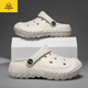 G.Duckkids2025 Sommer New Children's Hole Schuhe Herren nicht rutschfeste Sandalen Kinder tragen Kee-resistente Strandschuhe für Schüler Grau 25 [Inner Länge 156]
