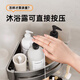 Yuhong Feiyu Rack de almacenamiento de baño Pistola Gris Rack Gray Space de aluminio Toalla de baño plegable Costilla sin golpes de 7 piezas Conjunto de 7 piezas