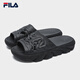Fila Chaussures officielles pour hommes Snowcap Retro Slippers 2025 Été Nouveau style pantoufles de rock mode chaussures décontractées Crocodile Gray-Cv 42