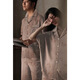 
Arctic velvet (Bejirog) summer new couple pajamas ice silk one men and women's short-sleeved casual cardigan butterfly printed home clothing set 13077 women-ice and snow silk set single set L women [100-120Jin [Jin equals 0.5 kg]] men 100-130Jin [Jin equals 0.5 kg]