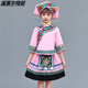 
Wenman March 3 ethnic costumes boy March 3 ethnic costumes children Guangxi Zhuang costume Yao dance 9871 blue girls suit (including hat) 110 cm