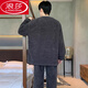 Langsha Pajamas Pajamas Winter Winter en terciopelo espesado en otoño e invierno Traje de terciopelo de coral para hombres Ropa para el hogar 967 L (Altura recomendada 170, peso 100 ~ 130 Jin [Jin iguala 0.5 kg]