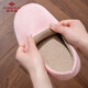 Yu Zhaolin (YUZHAOLIN) Japanese style silent cotton slippers for men and women spring and autumn home indoor wooden floor four seasons YC198 gray 44-45