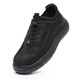 Brigjing summer breathable men's mesh shoes old Beijing cloth shoes men's lightweight hollow casual shoes middle-aged and elderly anti-slip soft-soled dad's shoes black 12353 40 (250mm)