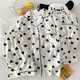 S.Sofea Cloud Cotton Pyjamas für Frauen Sommer Welpe Cartoon Kurzärmelte dreiteilige Heimkleidung für Outdoor-Kleidung 9904# Corgi 170 m
