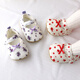 Meng Yilan (MENGYILAN) 0-6 to 12 months spring and autumn baby shoes soft sole toddler shoes baby girl floral princess shoes newborn shoes floral red 12 inner length 11.0cm size 12
