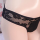 Zi Jiafu Männliche Dame versteckter Unterkörper im Unterkörper Sommer Spitze transparent sexy Gebärmutter 3D Realistische Männer -Frauenkleidung Cos Tanga Schwarz groß (160jin [Jin ist gleich 0,5 kg])