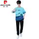 Pierre Cardin Adolescentes Summer Adolescentes Camisetas de manga corta para niños Estudiantes de secundaria de la escuela secundaria de secundaria