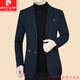 Pier Cardins neuer Frühlings- und Herbst-Winteranzugjacke mit mittlerer Wolle Wolljacke Wollanzug Wolle Wolle Wolljacke Herren Vater Anzug 2317 Braune Farbe L 175 Vorschlag 121-135jin [Jin gleich 0,5 kg]