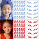 Mi Li Nezhas Stirnaufkleber mit Augenbrauen Aufkleber mit Kindern Gesichtsfarbe Aufkleber auf der Bühne Performance Facial Make -up Lingzhu Magic Pill Make -up Aufkleber Ao Bings Animation Tattoo Sticker Graduation Birthday Gift