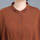 Suisse de printemps mère de Ziweiqi 70% à manches lâches Top 2025 Nouvelle chemise de tempérament de costume d'été pour femmes d'âge moyen et âgé de l'âge moyen 6627 Orange Single Top 2xl [suggéré 105-120jin [Jin est égal à environ 0,5 kg]]]