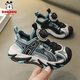 BOBDOG Children's Sports Sandals Boys' Shoes 2025 Summer New Youth Shoes Non-Slip Baotou Girls' Beach Shoes LY920K Black Blue 36 Shoe Inner Length 23cm