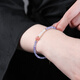 Oein tanzanite bracelet for men and women East China Sea crystal agate jade jade blue gemstone loose beads faceted plate bead bracelet with shape 925 silver willow leaf style about 3mm
