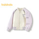 Balabala children's jacket girls 2025 New Year's clothing baseball uniform contrasting sports tops campus 209125105001
