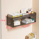 Fan Lilin punch-free wall shelf dormitory bedside storage artifact wall hanging dormitory good things wall shelf wall hanging bookshelf black large size