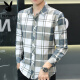 
Playboy (PLAYBOY) summer new ice silk long-sleeved shirt men's plaid casual shirt top thin sun protection jacket trendy inch clothes Flagship official boutique] apricot color [long sleeve] 719 L 105-119Jin [Jin equals 0.5 kg]
