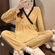 Wanmanduo cardigan pyjamas féminin coton automne style dentelle sexy dentelle à manche en V Célébrité Internet court spectacle 1 3882 # abricot jacquard m recommandé 80-105 Jin [Jin est égal à 0,5 kg]