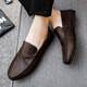 Calcula / Keen British Style Working Sole Sole imperméable décontracté brun léger léger garçons adorables Chaussures de haricots Chaussures pour hommes Business D829 Black 40