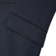 G2000 Wool Tencel Blended/Comfortable Stretch/Shopping New Style Men's Machine Washable Business Suit and Trousers Anti-static-Contains Wool-Plain Weave-Dark Navy 46