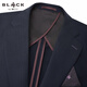 G2000 Wool Tencel Blended/Comfortable Stretch/Shopping New Style Men's Machine Washable Business Suit and Trousers Anti-static-Contains Wool-Plain Weave-Dark Navy 46