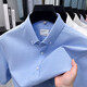 Classic Car (LAOYECHE) pure cotton short-sleeved shirt occupation 2025 summer casual solid color shirt men business formal wear half-sleeved top AN15260 white M
