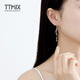 TTMIX long tassel platinum earrings for women pt950 elegant and romantic platinum ear hooks for girlfriend, ready stock 4.5-4.7g