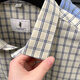 Old man head (LAORENTOU) pure cotton summer new men's short-sleeved shirt business casual plaid half-sleeved men's top shirt middle-aged and young AN15271 khaki 2XL