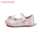 Scatto children's shoes, girls' Elsa Princess shoes, spring and autumn baby shoes, little girls crystal single shoes, children's soft-soled small leather shoes, trendy O97469 color/pink 30