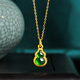 Costeo de oro de Gourd Gourd de Zokai 999 ESEA CHINA CHINA HAYME NUEVO REGAJO DE CUMPLEATabistal de estilo chino para novia D12124 con un precio de aproximadamente 0.5-0.6g