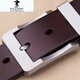 
PLOVER titanium alloy belt men's genuine leather casual pin buckle layer cowhide belt men's simple middle-aged jeans belt trendy titanium buckle 9227 titanium buckle-black (bandwidth 3.3cm) 105cm