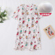 Jingpufei Summer en vyerro de manga corta con almohadilla con almohadilla de dibujos animados dulces de algodón de algodón medio cómodo HDS-9926# Puppy manchado M 160