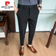 
Pierre cardin spring and summer slim-fitting small feet trousers black business casual nine-point trousers K686 navy nine-point trousers 33 Suggested 140-152 Jin [Jin equals 0.5 kg]