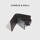 Charlie / Kelli Marke Light Luxury CK Wallet Herren Horizontaler kurzer Aufbewahrungskartentasche Münzbrieftasche Geburtstagsgeschenk für Freund Kaffee [Praktisches Geschenk für den chinesischen Valentinstag]