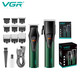 Vgr Salon Hair Cutter Set Electric Push Push Pushing Rechargeable Digital Child Sculpture Head Rasage Electric Fader Mother Child Set Green VGR-677 Garantie