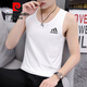 
Pier Cardin pure cotton vest men's fitness summer teenager sweatshirt sleeveless sports middle school student vest outside running hurdle M9227 black M [Suggestion: 85 Jin [Jin equals 0.5 kg] to 100 Jin [Jin equals 0.5 kg]]