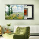 Yonghuan Electric Meter Box Decoration Painting Monet famous paintings Oil painting Restaurant distribution box Electric Meter Box Covering Painting Electric Box Empty Unboxing 16790 70*50 (accommodation 60 length * 40 height) Left push and pull black