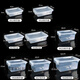 
Commercial large capacity super large refrigerator fresh-keeping box transparent rectangular plastic storage box with lid label box 9928 length 52 width 37 height 24cm 26 liters