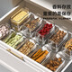 Jianxia spice storage box seasoning box multi-functional kitchen household octagonal aniseed seasoning storage box sealed storage box five layers and one lid (550ml per layer)