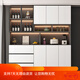 Yiyi sideboard light luxury modern simple living room storage cabinet cupboard kitchen storage cabinet wine cabinet household tea style 15280*40*220 send induction light