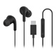 Xiaomi (MI) Type-C earphones wired earphones suitable for Xiaomi Huawei Honor OPPO vivo mobile phones PC computers Apple 15 and above models black