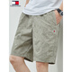 TOMMY JEANS American Tommy Kelly Summer Pure Cotton Five-Cut Shorts Casual All-Match Loose Beach Pants Men's Trendy 2025 9215 Shangqing M (Suggested 100-120Jin [Jin equals 0.5 kg])