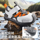 Kenopo Kinderkindschuhe 25 Sommer atmungsaktive Sandalen 18 Monate bis 5 Jahre alte Babyfunktionsschuhe Mountain Walk Serie GW1760 Schwarz/Tami 270mm für Fußlänge 166-175 mm