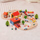 Holz kleiner Zug Hape Gleis Set Magnetic Lokomotive 3-5-7 Jahre alte Jungen Bausteine ​​Kinderspielzeug Brio 69 Steckstücke zur Lieferung von Elektroautos