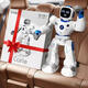 Tu Zhilu Children's Day gift intelligent robot children's toys 3-6 years old boy toys 6-13 years old puzzle toys intelligent robot-tech white
