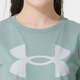 安德玛（Under Armour）女装运动套装 25夏季新款舒适透气大标短袖T恤梭织长裤 两件套 T恤+长裤 L