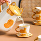 Dining General Ceramic Water Set Gift Box Living Room Flower Teapot Mug Coffee Cup Saucer Water Cup Housewarming New Wedding Souvenir Creative Cat Water Set One Pot Four Cups and Saucers