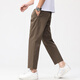 Lidan Frühling und Sommer Neue Kumpel Hosen Männer kleine Arbeit losen losen lässige konische Hosen Männer 160 cm Hose Eisseide Hosen Männer 672 Khaki 2xl