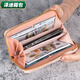 Yunluo Qixi Wallet Women's Korean Version Cute Long Coin Purse Large Capacity Women's Multi-Card Slot Zipper Clutch Mobile Phone Bag Green