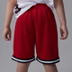 Nike (Nike) Jordan-offizielles Nike Jordan Boys Playoffs T-Shirt und Mesh Shorts Anzug Summer II2533 687 Fitness Red 130 L
